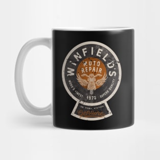 Winfields Moto Repair Retro Logo Mug